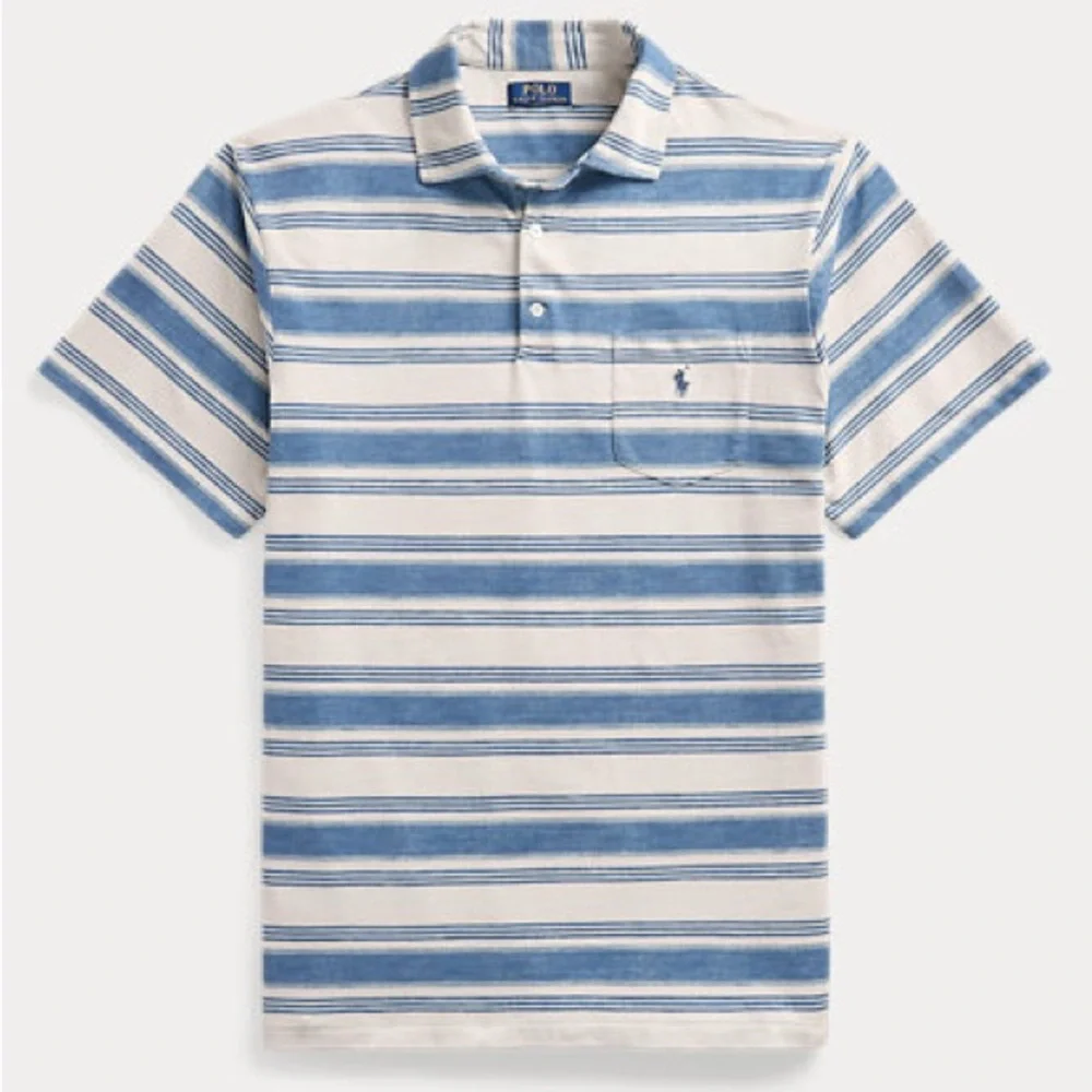 POLO RALPH LAUREN men’s CLASSIC FIT STRIPED MESH POLO SHIRT